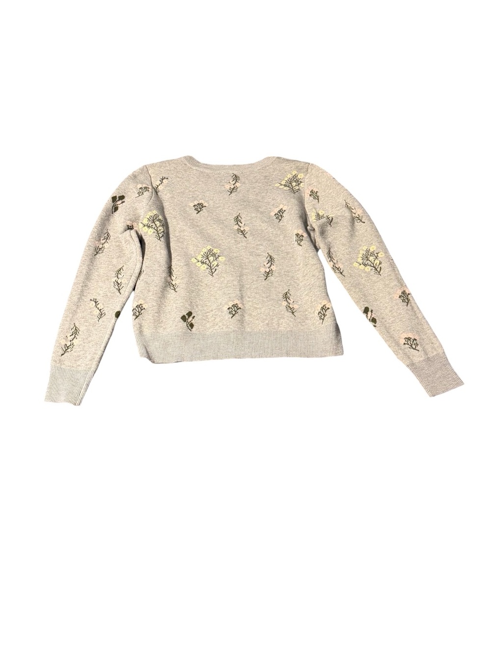 Nanette Lepore Grey  jeweled sweater preppy coquette cottagecore tweed S - Picture 5 of 7